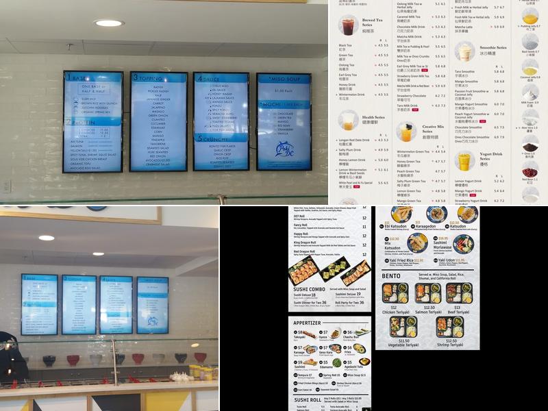 The Spot mini Menu