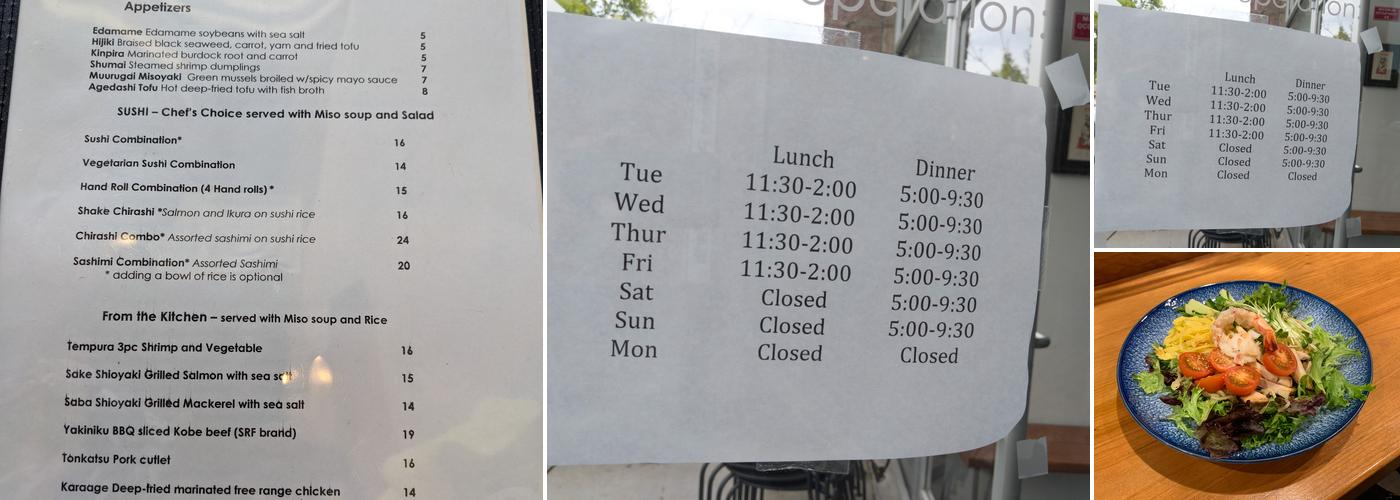 AOI Sushi & Izakaya Menu