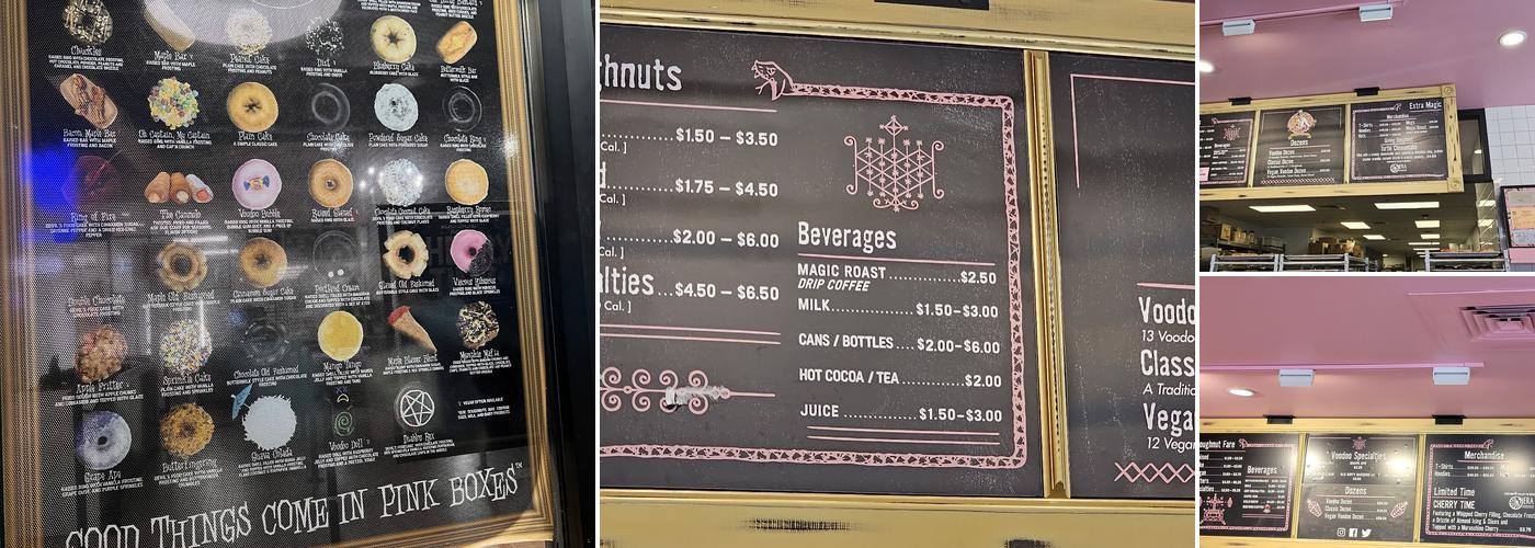 Voodoo Doughnut Menu