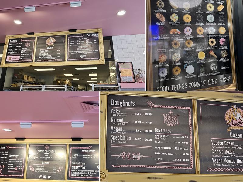 Voodoo Doughnut Menu