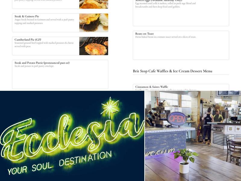 Ecclesia Market Menu