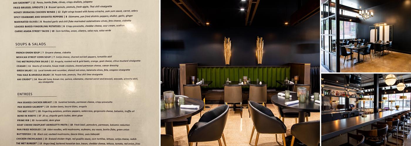 The Metropolitan Downtown Menu