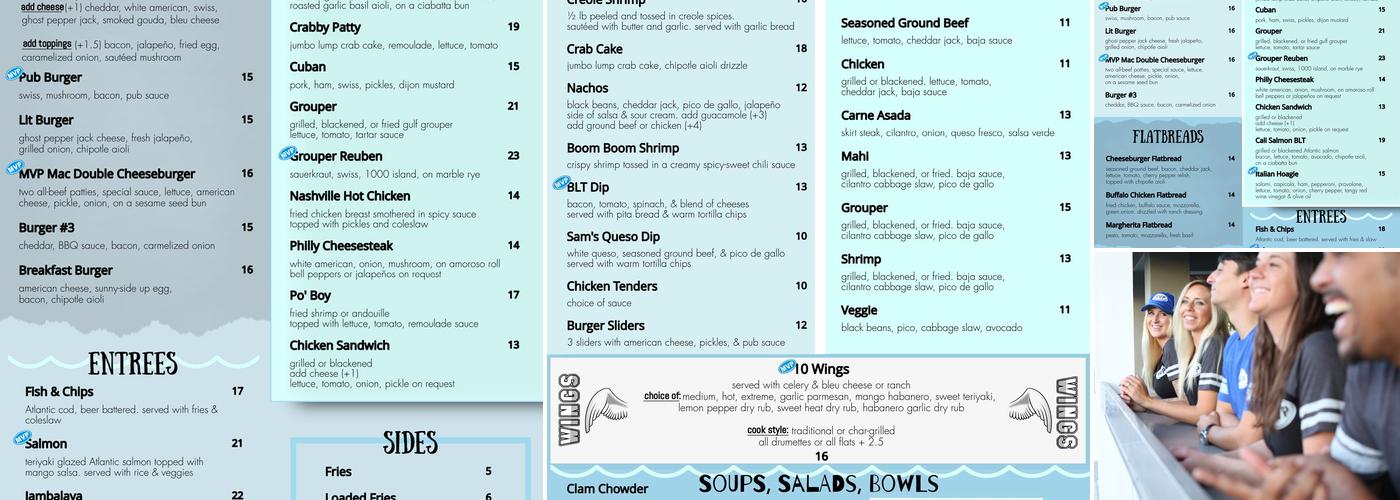 MVP - My Village Pub Menu