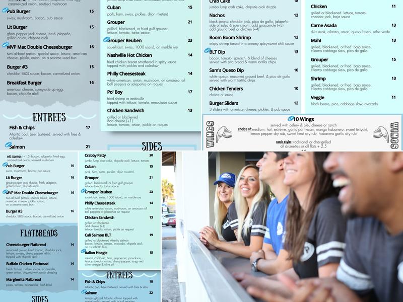 MVP - My Village Pub Menu