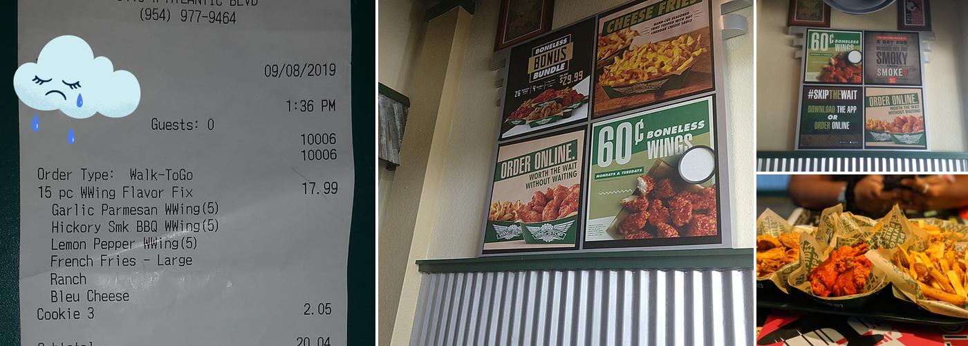 Wingstop Menu