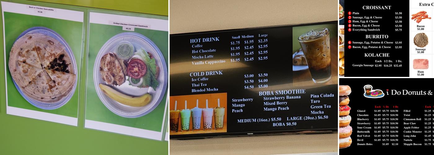 Mcdoughnuts Menu
