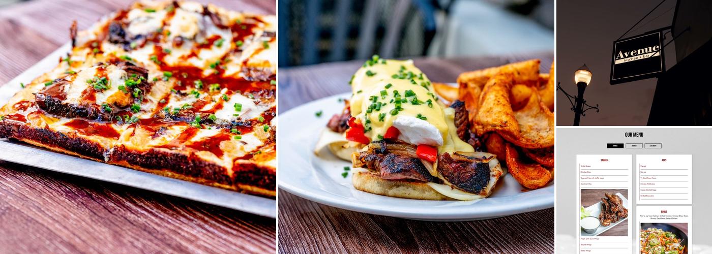 Avenue kitchen + bar Menu