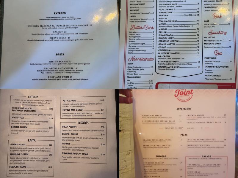 The Joint Menu