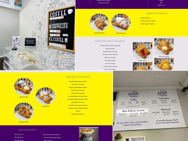 Darel's Bakery & Sweets Menu