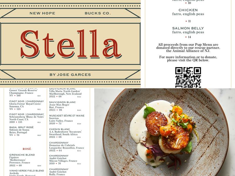 Stella of New Hope Menu