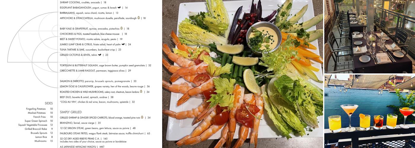 Faubourg Montclair Restaurant and Bar Menu