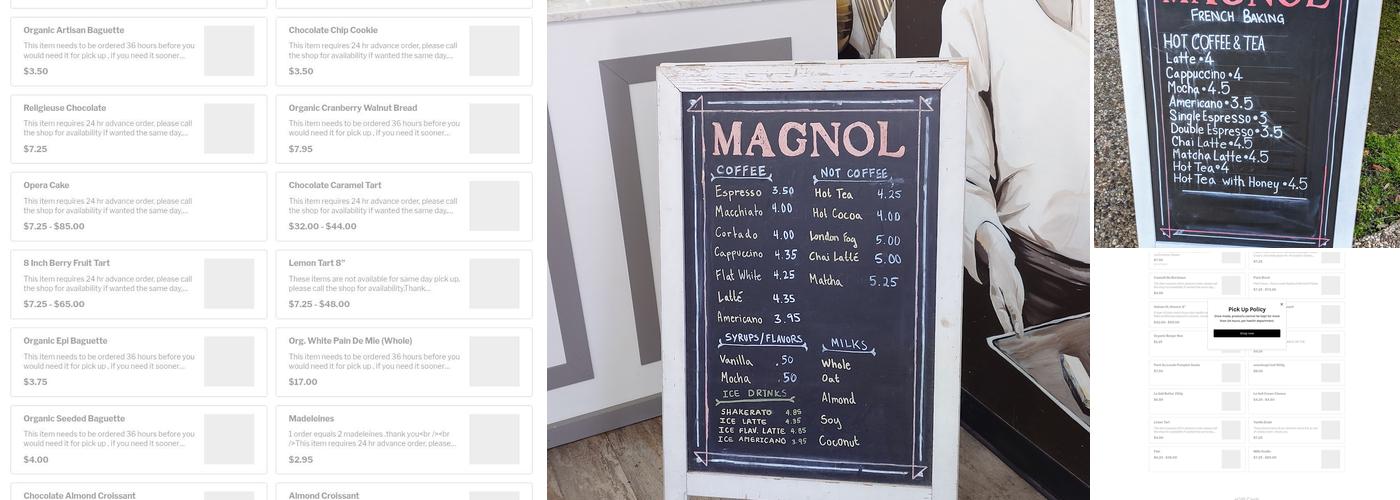 Magnol Menu