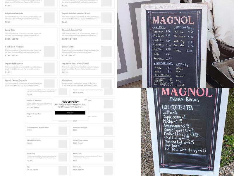 Magnol Menu