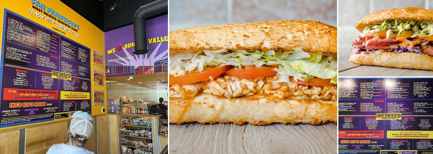 Ike's Love & Sandwiches Menu