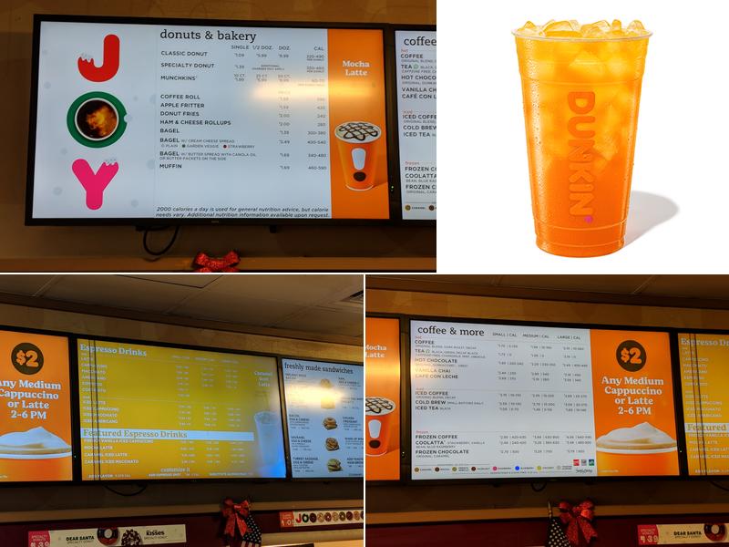 Dunkin' Menu