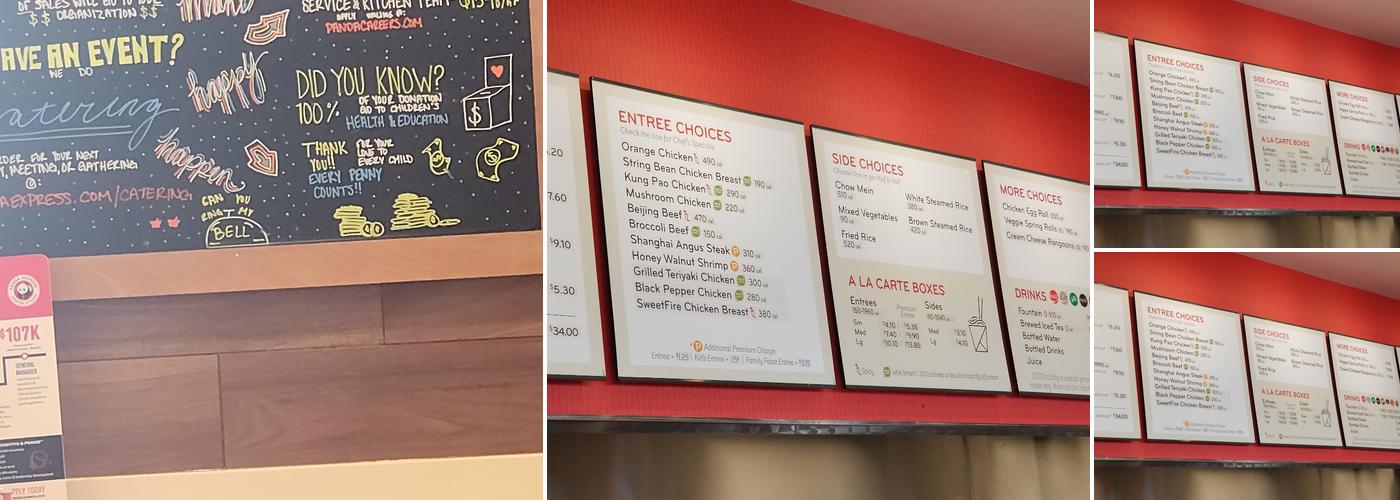 Panda Express Menu