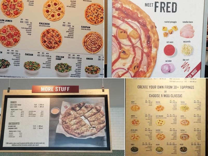 MOD Pizza Menu