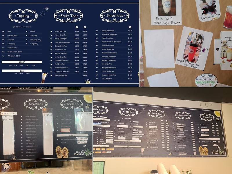 Tea’s Moment - Boba Point Loma 瞬間 Menu