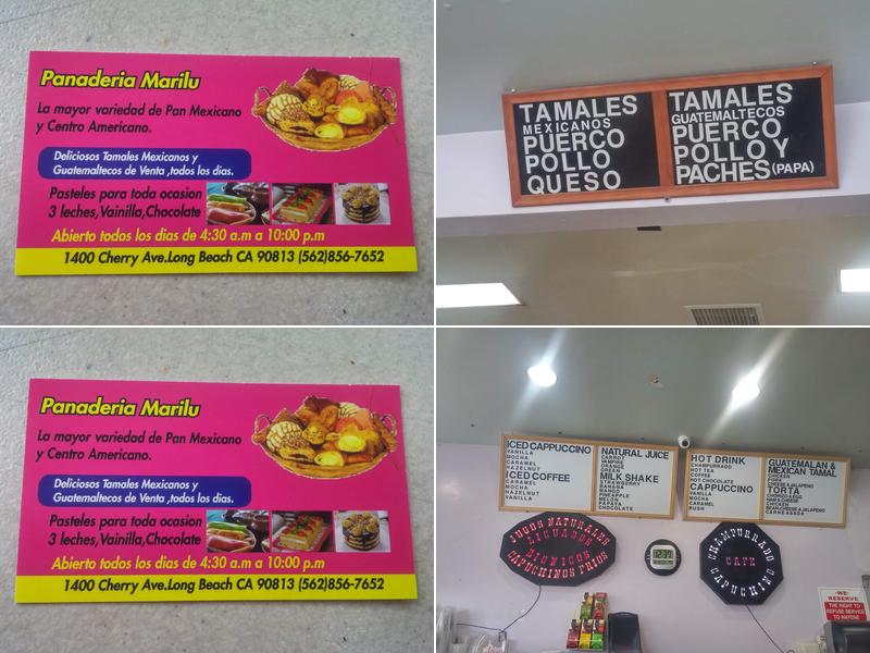 Marilus Bakery Menu