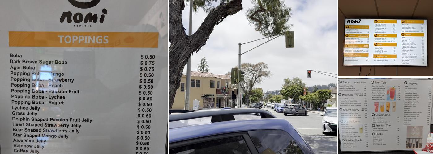 Nomi Tea Menu