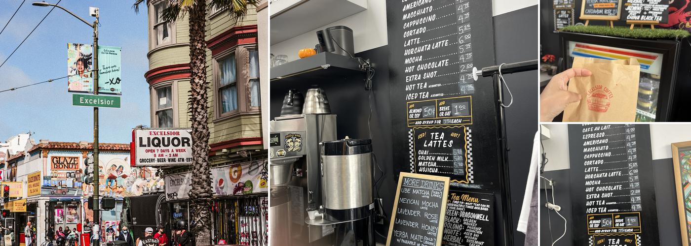 Excelsior Coffee Menu