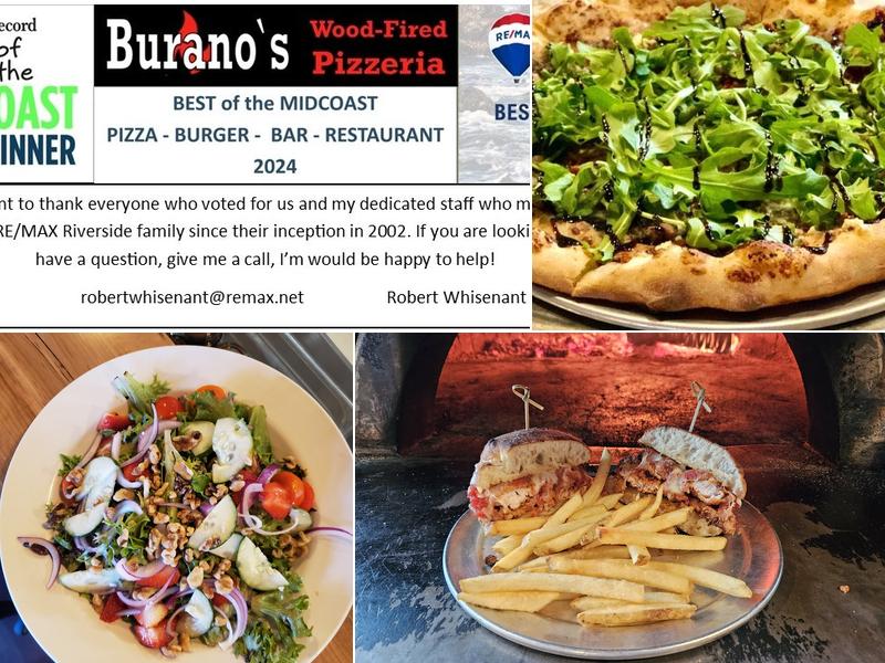 Burano's Wood-Fired Pizzeria Menu