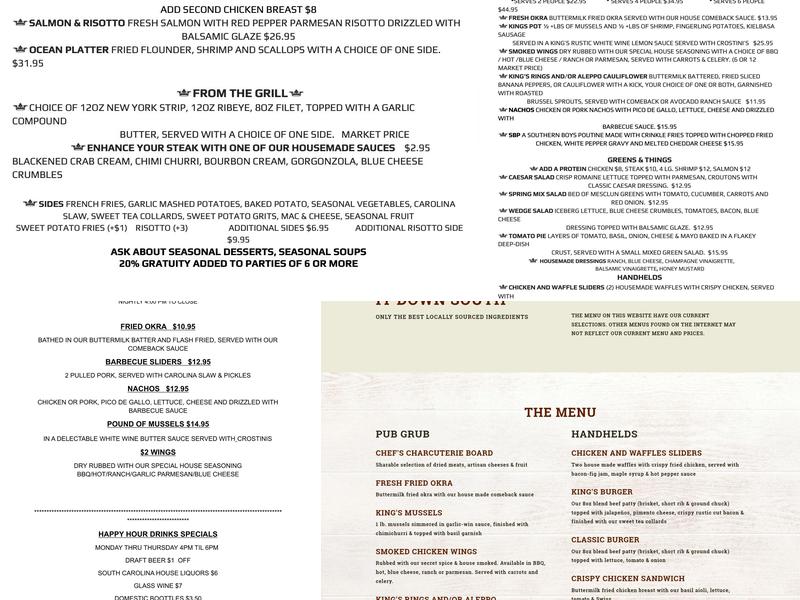 44 & King Menu