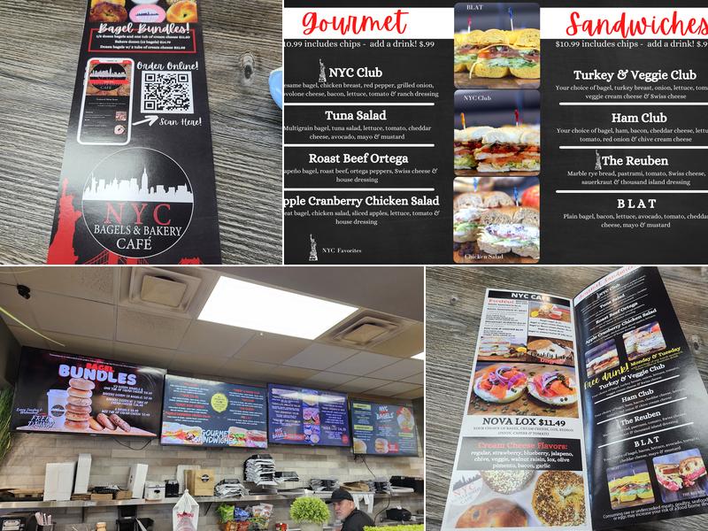 NYC Bagels Menu
