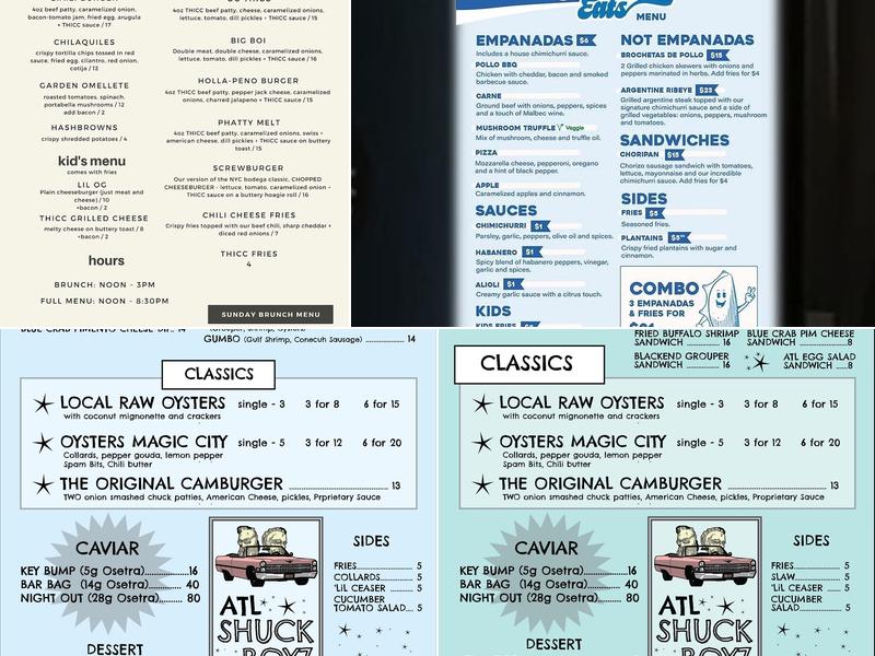 Sceptre Brewing Arts Menu