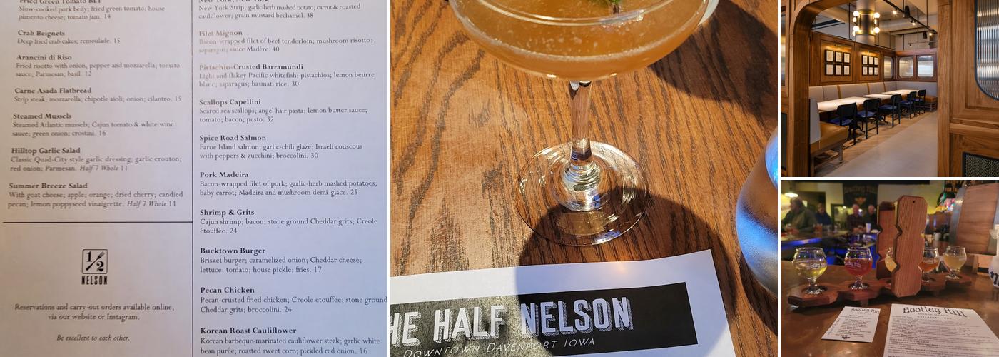 The Half Nelson Menu