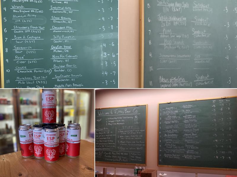 Fattey Beer Co. Buffalo Menu