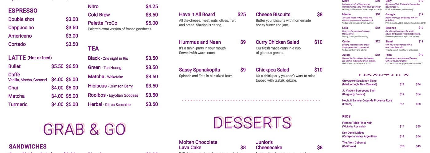 Palette Community Menu