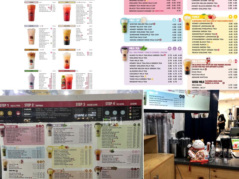 Kung Fu Tea Menu