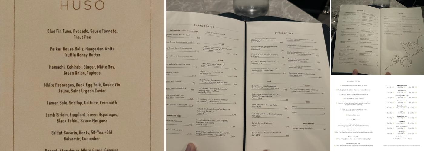 HUSO Menu