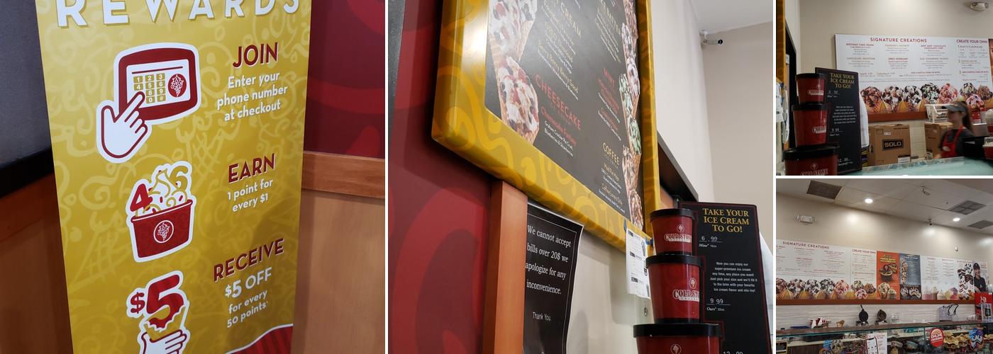 Cold Stone Creamery Menu