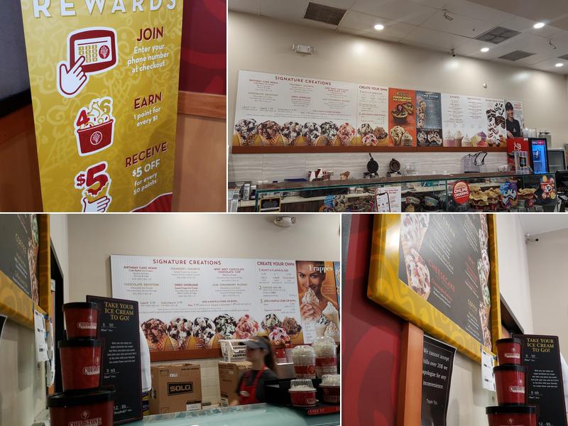 Cold Stone Creamery Menu