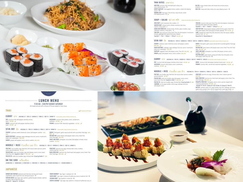 Osha Thai Kitchen and Sushi Menu