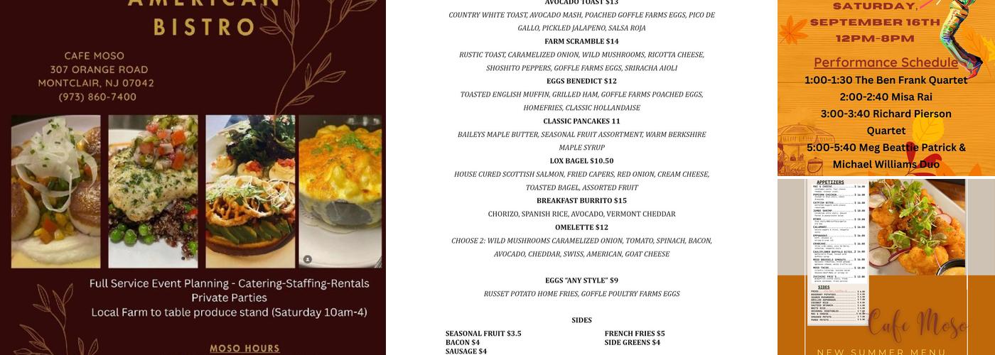 Moso Signature Menu