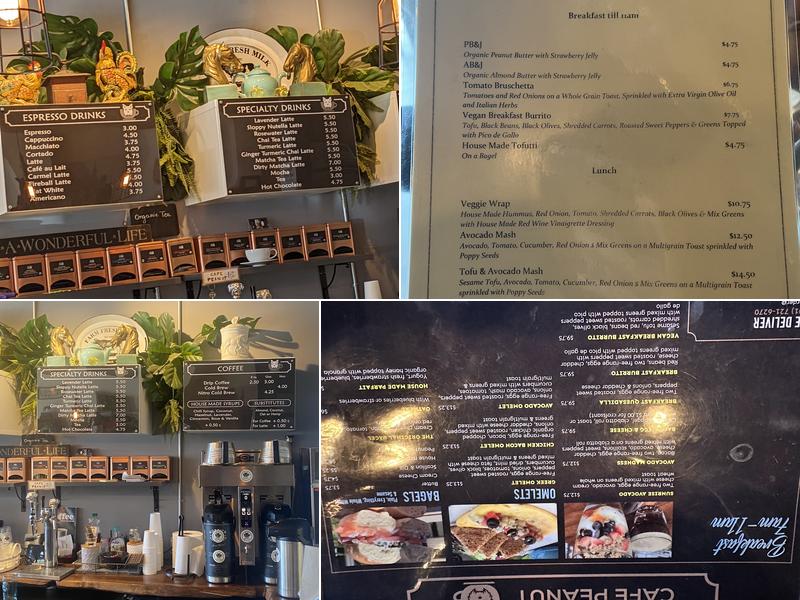Cafe Peanut Menu
