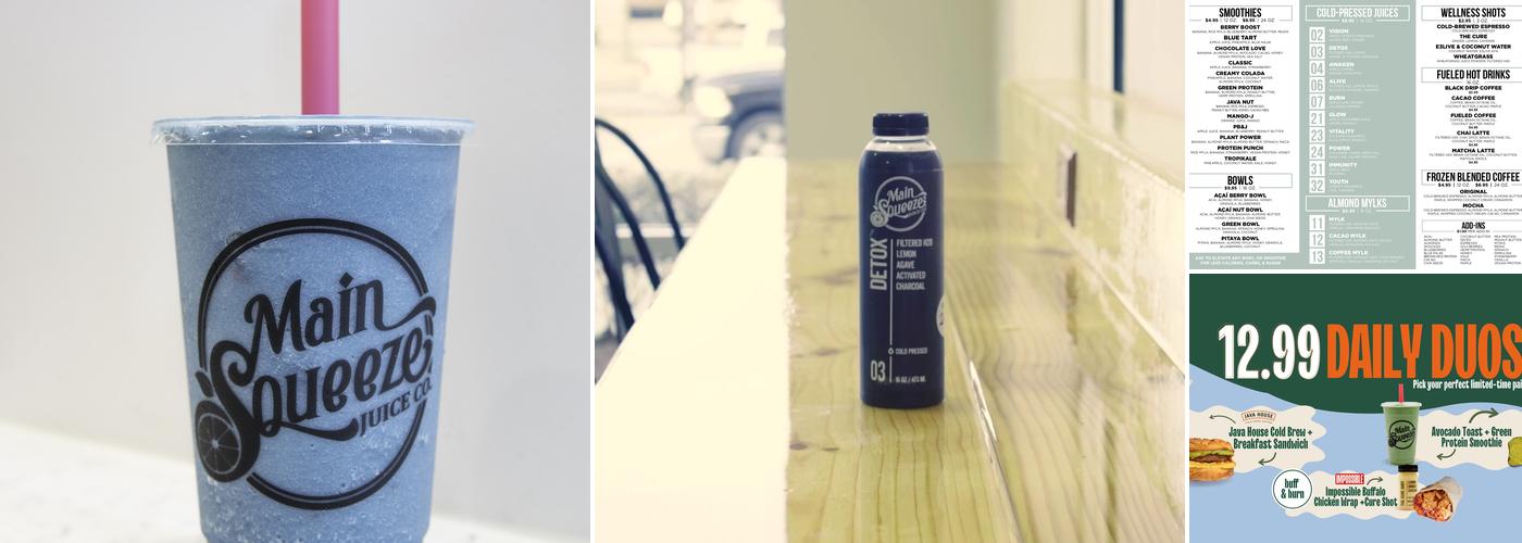 Main Squeeze Juice Co. Menu