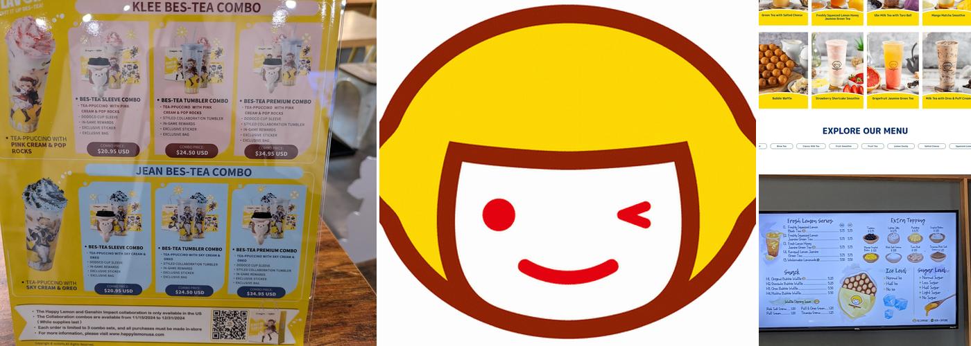 Happy Lemon Bubble Tea Menu