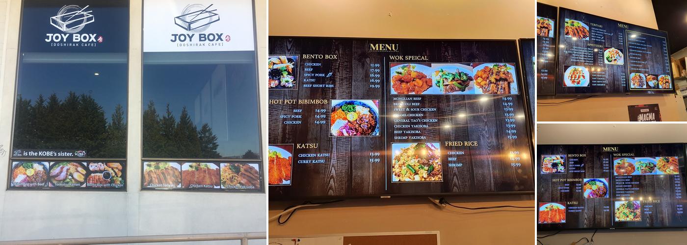 JOY BOX RESTAURANT Menu