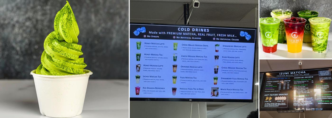 Izumi Matcha Menu