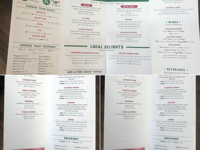 Marco’s Pizza Menu