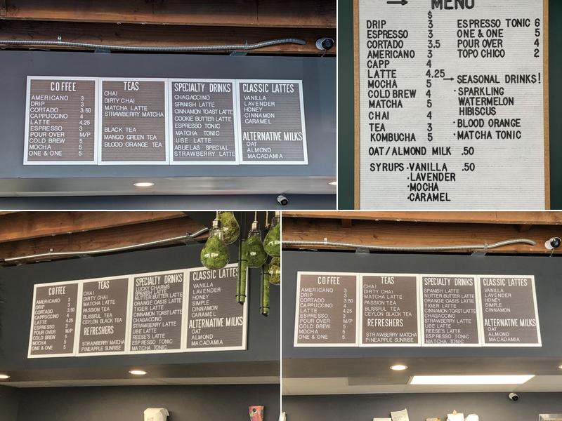 88Keys Coffee Menu