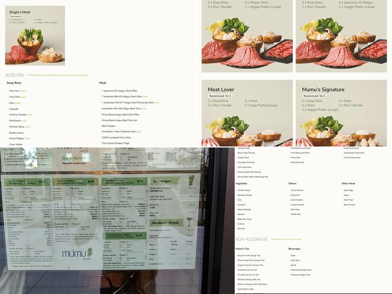 Mumu Hot Pot Menu