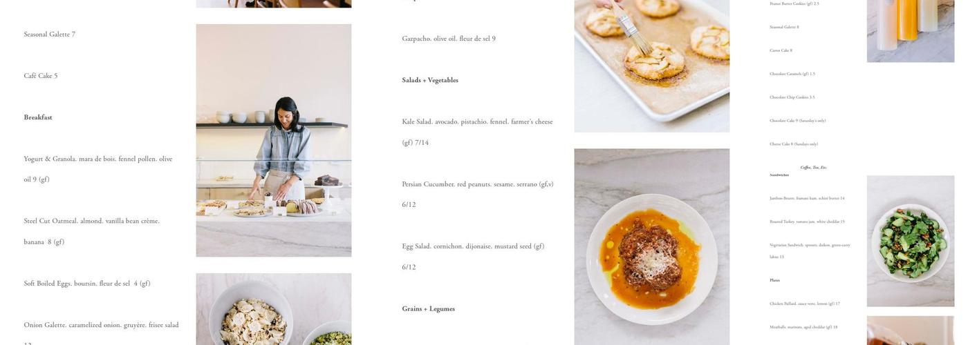 Merci Montecito Menu