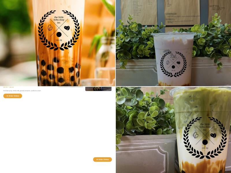 The Little Boba Shop Menu