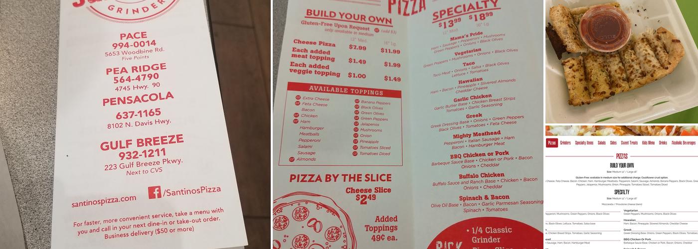 Santino's Pizza & Grinders Menu