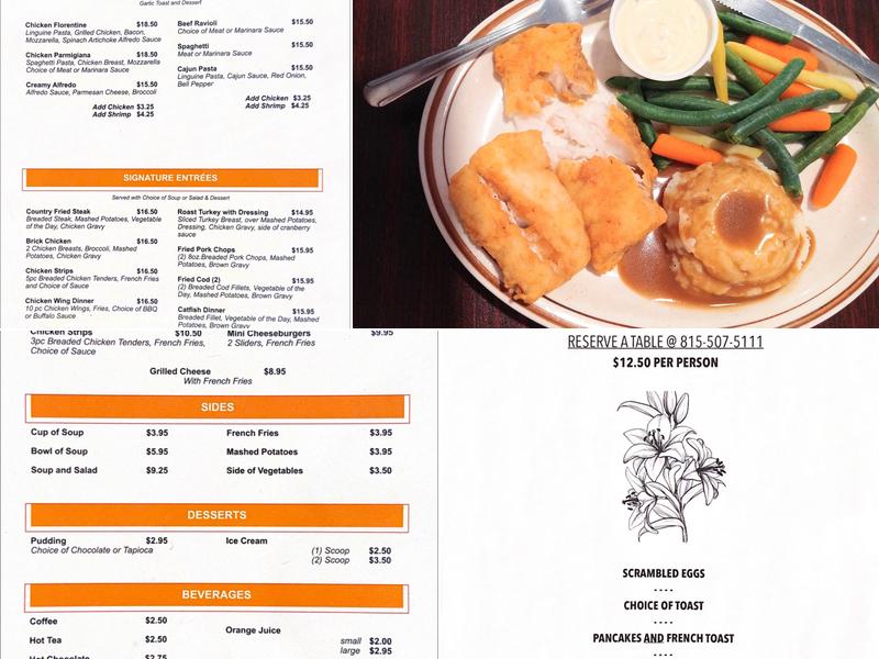 MOMENCE CAFE Menu